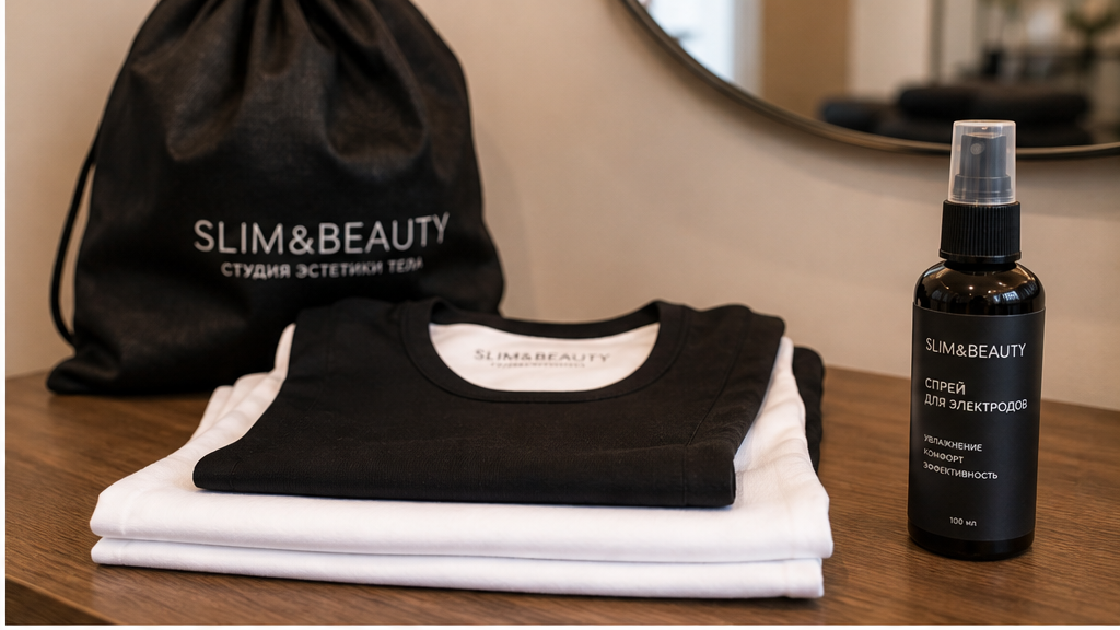 Приватный зал SLIM&BEAUTY: нательное бельё, беспроводной EMS-костюм и зона подготовки