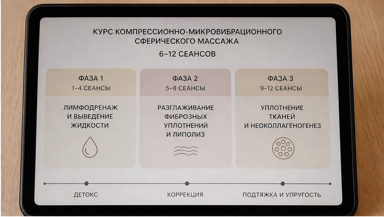 Схема: отток интерстициальной жидкости после дренажа против структурной перестройки подкожно-жировой клетчатки