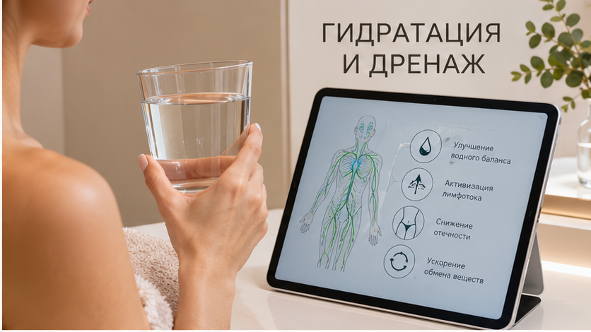 Биофизика гидратации: вязкость плазмы и дренажный ответ на аппаратный массаж сферами