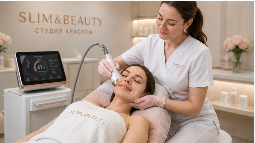 Работа RF-манипулы с термодатчиком и контактным охлаждением в студии SLIM&BEAUTY