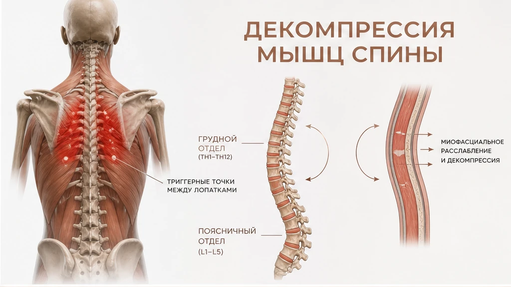 Биомеханика сидения: осевая компрессия дисков и изометрия паравертебральных мышц