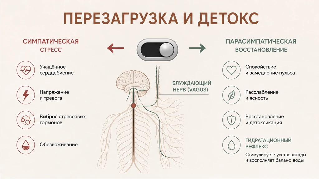 Парасимпатический сдвиг после массажа: вагус, снижение ЧСС и естественная сонливость