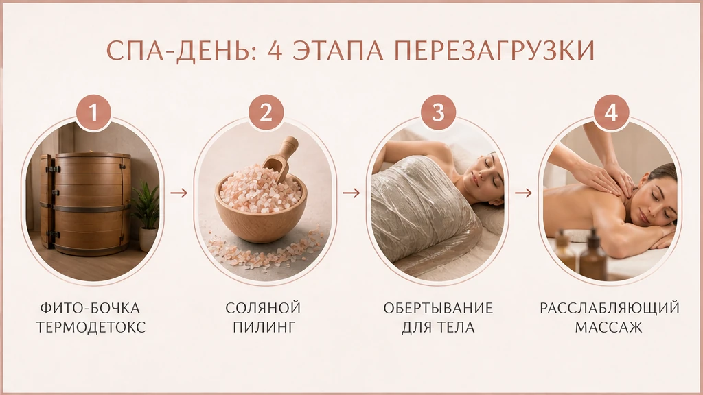 Сенсорная разгрузка ЦНС: барьер возбуждения 40–50 минут и каскад спа-дня для одного