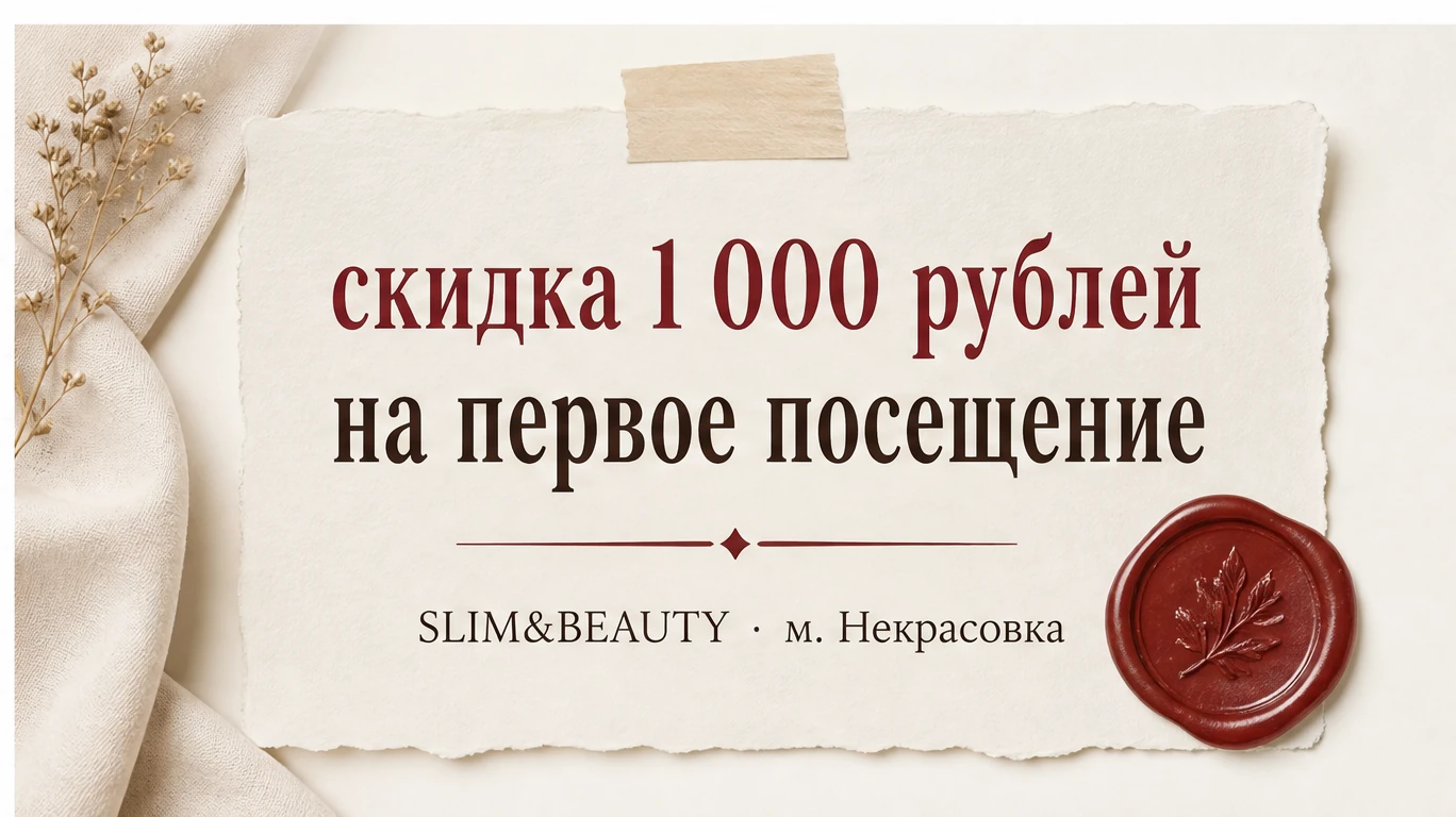 Каскад в SLIM&BEAUTY: пилинг, обертывание и дренаж у м. Некрасовка
