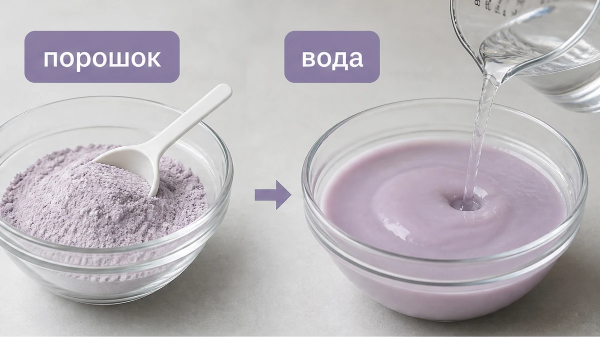 Альгинатная маска: порошок, вода 18-20 градусов и превращение в слепок